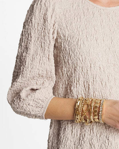 Chico's Marquise Gold Stretch